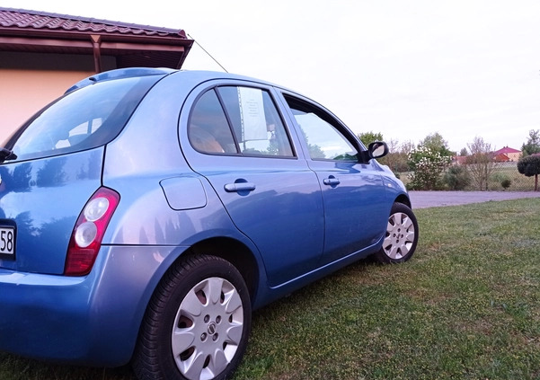 Nissan Micra cena 9500 przebieg: 136920, rok produkcji 2004 z Tarnobrzeg małe 137